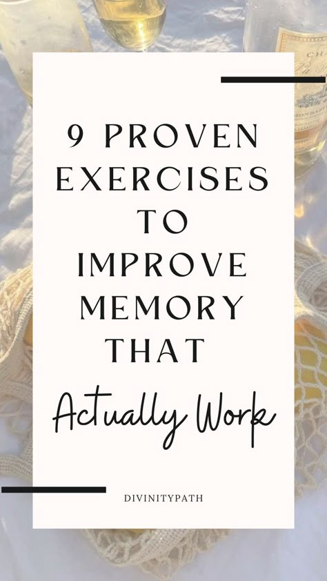 🧠 Boost your brain power with these 9 proven exercises to improve memory! 💪 From brain teasers to physical activities, these techniques actually work. #memoryimprovement #brainhealth #mentalwellness Memory Hacks, Improve Memory Brain, Brain Gym Exercises, Memorization Techniques, Improve Brain Power, Memory Improvement, Alzheimer's Prevention, Memory Exercises, Brain Healthy Foods