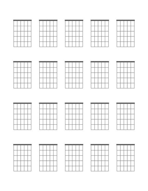 Blank Chord Charts Blank Guitar Chord Sheets, Guitar Chord Sheet, Music Hacks, Guitar Teaching, Blank Sheet Music, Chart Paper, Guitar Scales, Music Chords, Guitar Gear