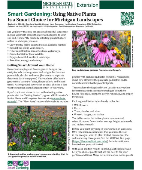 Smart Gardening: Using Native Plants Is a Smart Choice for Michigan Landscapes - Gardening in Michigan Smart Gardening, Native Plant Landscape, Milkweed Plant, National Wildlife Federation, Native Plant Gardening, Wildlife Habitat, Native Garden, Home Landscaping, Hardy Plants