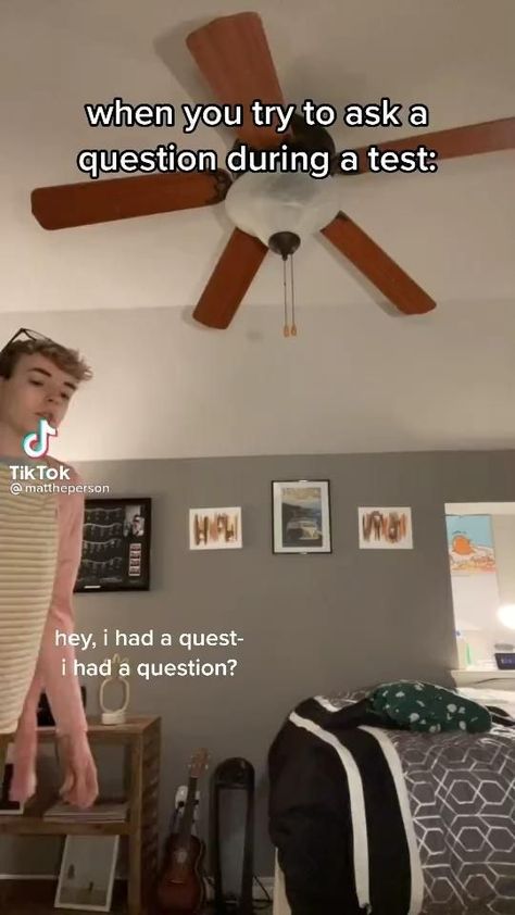 @mattheperson on tiktok | How teachers answer questions on a test [Video] | Funny, Really funny memes, Crazy funny memes Funny School Videos, Funny Meems, Funny Vidos, Crazy Funny, Crazy Funny Memes, Relatable Post Funny, Funny Dude, Real Funny Jokes, Crazy Funny Videos