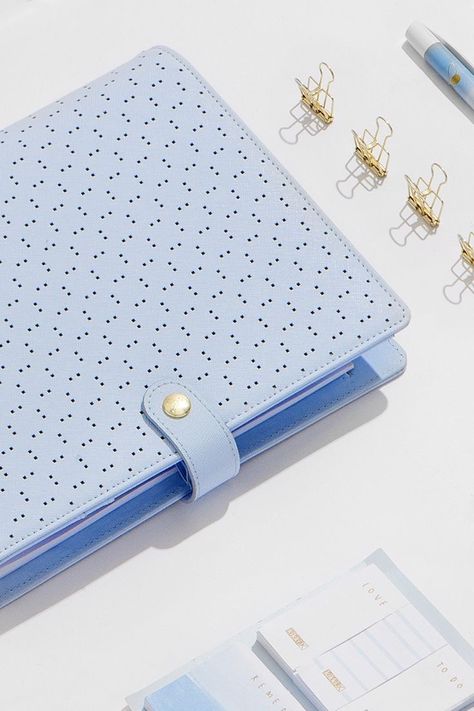 Blue Stationary, Daily Luxury, Moleskine Planner, Kikki K Planner, Mambi Happy Planner, Leather Planner, Stationery Essentials, Pretty Planners, Filofax Planners