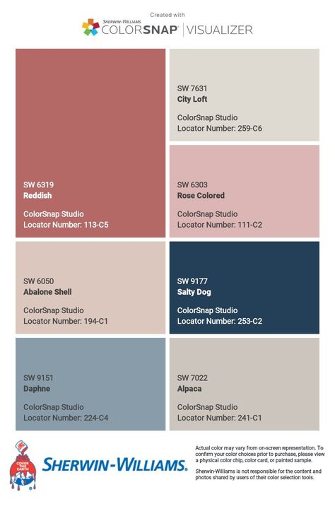 Blue And Salmon Color Scheme, Blue Salmon Color Palette, Sherwin Williams Ravishing Coral, Riverway Sherwin Williams, Salty Dog Color Palette, Sherwin Williams Paint Coral Island, Comical Coral Sherwin Williams, Sherwin Williams Faint Coral Walls, Dental Interior