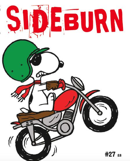 Sideburn 27 - Snoopy edition Snoopy Motorcycle, Cartoon Motorbike, Motorbike Drawing, Cartoon Motorcycle, Billy Childish, Snoopy Tattoo, Circus Characters, Snoopy Cartoon, Motorcycle Drawing