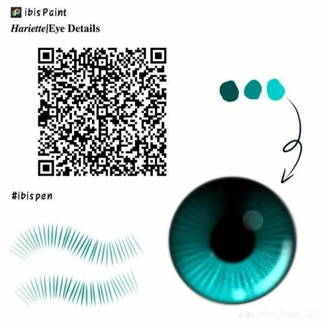 Code Ibispaint, Brush Codes, Ibis Brushes, Paint Brush Drawing, Brush Code, Eye Texture, Paint Brush Art, Brush Drawing, Eye Details