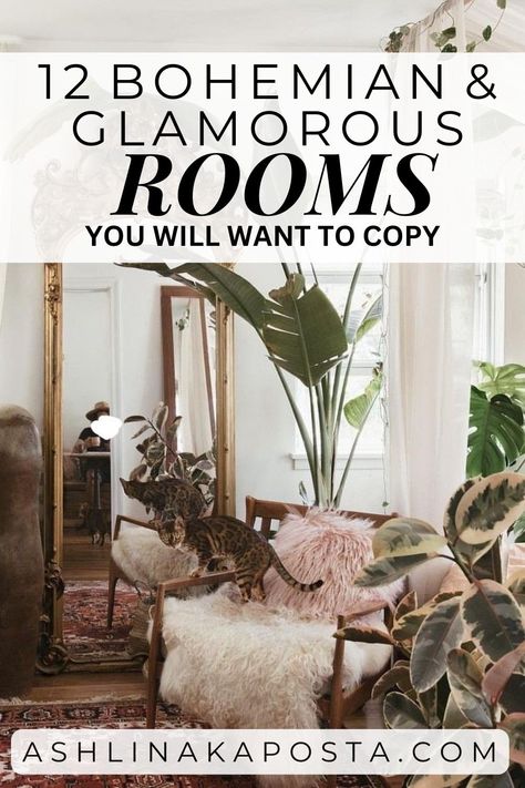 12 Neutral bohemian glamour decor looks you need to copy right now — ASHLINA KAPOSTA Boho Glam Entryway, French Bohemian Decor Living Room, Classic Bohemian Style Living Rooms, Classy Bohemian Decor, Classy Boho Decor, Haute Bohemian Decor, Boho Glam Interior Design, Romantic Bohemian Decor, Boho Glam Living Room Inspiration