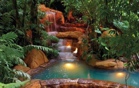 5 Best Costa Rica Hot Springs & Thermal Resorts House Landscaping, Romantic Destinations, Spring Resort, Pretty Places, Dream Destinations, Central America, Places Around The World, Vacation Destinations, Hot Springs