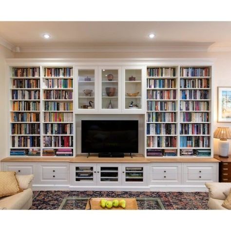 Lounge With Bookshelves, Library Around Tv, Small Office With Bookshelves, Built In Library Wall With Tv, Built In Bookshelves Tv, Floor To Ceiling Bookshelves With Tv, Living Room Bookshelves With Tv, Floor To Ceiling Bookshelves Living Room, Library Wall With Tv