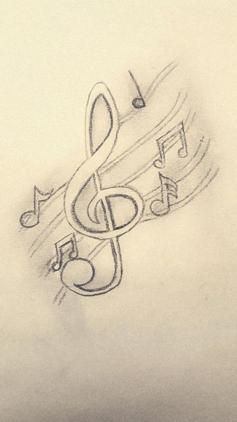 Music Symbol Drawing, Art Related To Music, Cute Music Notes Drawings, Musical Note Drawing, Cool Music Drawings, Drawings Of Music Notes, Music Sketches Creative Easy, Drawing Of Microphone, How To Draw Music Notes