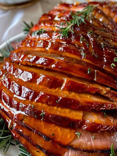 Slow Cooker Honey Glazed Ham - An Organized Chaos Glaze Ham, Spiral Sliced Ham, Ham Dinner, Honey Glazed Ham, Ham Glaze Recipe, Honey Baked, Spiral Ham, Ham Casserole, Crockpot Turkey