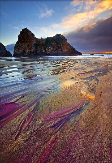 The Most Exotic Beaches In The World | Pfeiffer Purple Sand Beach | California, USA| Travel Purple Sand Beach, Pfeiffer Beach, Exotic Beaches, Exotic Places, Destination Voyage, Beaches In The World, Beach California, Bora Bora, California Travel