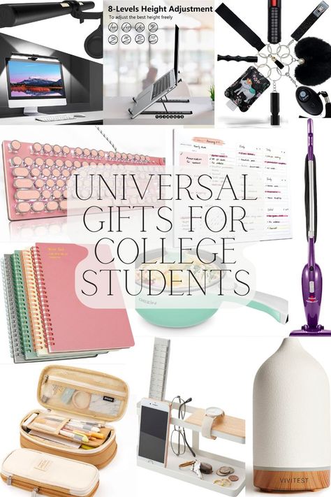 Searching for the perfect gifts for college students? Look no further to find the perfect gift that any college student would appreciate University Starter Pack Gift, Gifts For New College Students, Gifts For College Girls Ideas, Gifts For University Students, College Student Gift Ideas, College Gift Guide, College Commuter, Gift Ideas For College Students, Gift For College Student