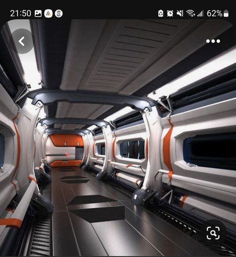 Down the middle of the desks, up the wall, and across the ceiling (but NOT down the wall between the beds) Spacecraft Interior, Spaceship Corridor, Sci Fi Hallway, Scifi Corridor, Scifi Environment, Scifi Interior, Sci Fi Architecture, Spaceship Interior, Sci Fi Design