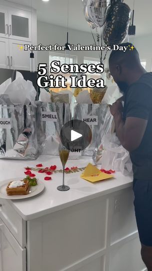 12K views · 1K reactions | Did the 5 Senses gift trend for my husband’s birthday last year and he I loved it 😻 such a cute opportunity to show how well you really know someone.  Share & Save this video for your next special celebration. It can also be a really sentimental way to gift someone who you feel like has everything they need.  Now I need a new idea for his birthday because it’s next week! What should we do y’all? Lol 💭  #5sensesgift #giftideas #blacklove  #valentinesday #giftsforhim #valentinesdaygift #happyvalentinesday #valentinesgift #vday #giftideas #valentineday #valentinegift #galentinesday #giftsforher | Queen - Lifestyle Influencer | SWV · Right Here (Human Nature Radio Mix) Sight Hear Touch Gifts Ideas, 5 Senses Gift Ideas For Her, 5 Senses Gift For Boyfriend Birthday, 5 Senses Gift Hearing Ideas, Valentines For Wife Ideas, I Love You With All My Senses, 5 Senses Gift For Husband Ideas, 5 Senses Gift For Boyfriend Ideas Sound, 5 Senses Valentines Gift For Him