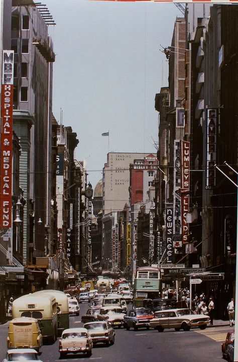 George Street, Sydney CBD George Street Sydney, Australia Tourist Attractions, Architectural History, Darling Harbour, Australian History, Australia Sydney, State Capital, The Blue Mountains, Old Signs