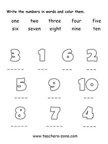 Numbers 1-10 printable worksheet Spelling Numbers Worksheet 1-10, Spelling Numbers Worksheet, Numbers 1 10 Printable, Spelling Numbers, Preschool Counting Worksheets, Number Words Worksheets, Kindergarten Math Worksheets Addition, Number Worksheets Kindergarten, Worksheet Kindergarten