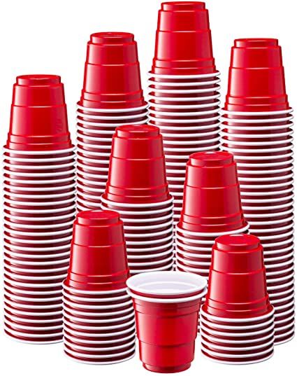 Jello Shot Cups, Jello Cups, Plastic Party Cups, Shot Cups, Plastic Glasses, Drinking Cups, Drinking Party, Red Cups, Birthday Party 21