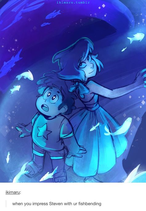 Spread the news, fish bending is treading Lapis Lazuli Steven Universe, Steven Universe Lapis, Steven Universe Wallpaper, Art Geek, Steven Universe Gem, Fullmetal Alchemist Brotherhood, Steven Universe Fanart, Universe Art, Space Rock