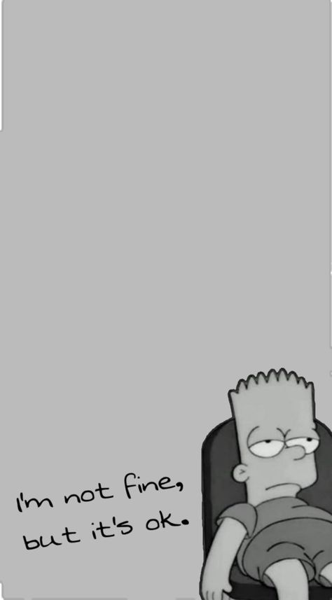 Wallpaper Girl Iphone, Deep Wallpaper, Bart Simpson Art, Simpson Wallpaper Iphone, Girl Iphone Wallpaper, Phone Humor, Funny Phone, Simpsons Art, Mood Wallpaper