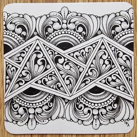 Ing Zentangle Pattern, Doodle Mandala, Tangle Patterns, Zentangle Art, Zentangle Patterns, Doodle Art, Tangled, Zen, Art Inspiration