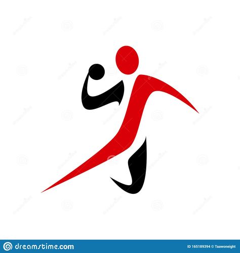 Handball Logo, Team Illustration, Team Handball, Tournament Logo, Sports Day, Sports Logo, Art Girl, Henna, Stock Vector