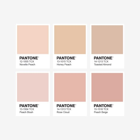 Nude shades that could make you blush! The nude trend is back, and we are loving it more than ever. This colour infers sentiments of warmth, solace, and security but also represents elegance and modesty; this colour will fit perfectly with any colour scheme to create a subtle but powerful look. #PsychologyOfColour #Marketing #Pantone Pantone Beige Shades, Shades Of Champagne, Neutrals And Pink Color Palette, Elegant Pink Color Palette, Blush Aesthetics, Blush Pantone, Shades Of Blush, Beige And Pink Palette, Pinky Beige