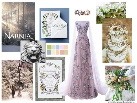 Narnia Inspired Wedding Dress, Narnia Inspired Wedding, Narnia Themed Wedding, Narnia Wedding Theme, Narnia Fashion, Narnia Wedding, Movie Wedding Dresses, Winter Ball, Theme Inspiration