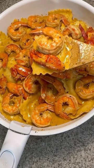 Seafood Network🦞🦐🦀🦑🐙🍤 on Instagram: "Shrimp and lobster ravioli boil recipe 
@by.nay.a" Seafood Ravioli, Ravioli, Seafood