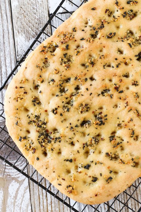 Yeast Free Bread, Herb Focaccia, Gluten Free Focaccia, Yeast Free Breads, Focaccia Bread, Vegan Bread, Garlic Herb, Foods With Gluten, Keto Bread