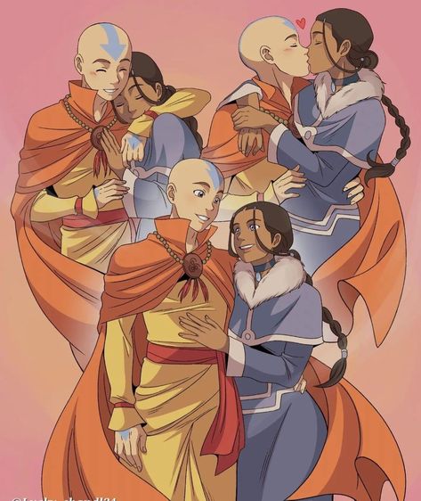 Ang And Katara, Aang X Katara, Nostalgia Cartoons, Aang And Katara, Avatar Legend Of Aang, Avatar The Last Airbender Funny, Avatar Picture, Avatar Series, The Last Avatar