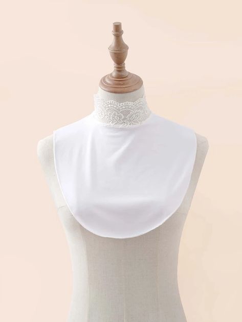 Dickey Collar, Stylish Business Outfits, Half Shirt, Half Shirts, Lace Decor, Business Outfits, White Collar, High Collar, Women Accessories