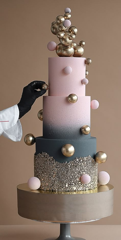 Glitter Wedding Cakes, Wedding Cakes Colorful, Cake Theme Ideas, Peach Wedding Cake, Wedding Cake Purple, Cakes Colorful, Wedding Cakes White, Glitter Wedding Cake, Wedding Cake Pink