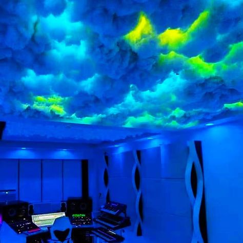 Cloud Light, 3D LED Cloud Lights Fluffy Ceiling, Colorful Atmosphere Night Light, DIY Cotton Lightning Cloud Lights, for Gaming Room Club Bar Party Light : Amazon.ca: Tools & Home Improvement Diy Clouds Ceiling, Ceiling Diy, Lightning Cloud, 3d Clouds, Cloud Ceiling, Small Game Rooms, Ceiling Materials, Cloud Lamp, Diy Clouds