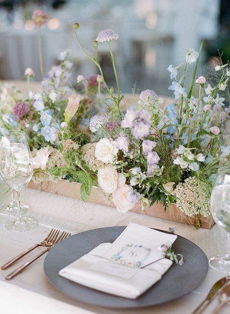 Kate + Dan — Michelle Leo Events Garden Flower Arrangements Diy, Table Meadows Wedding, Garden Wedding Design Ideas, Pink And Green Wedding Florals, Whimsical Flower Arrangements, Meadow Flowers Wedding, Wedding Centre Pieces, Romantic Pastel Wedding, Borgo Egnazia