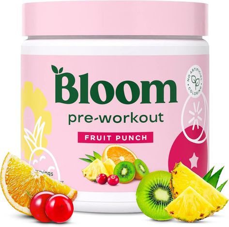 Bloom Nutrition Pre Workout Powder, Amino Energy with Beta Alanine, Ginseng & L Tyrosine, Natural Caffeine Powder from Green Tea Extract, Sugar Free and Keto Friendly Drink Mix (Fruit Punch) Green Powder Smoothie, Sugar Free Energy Drinks, Bloom Nutrition, Pre Workout Powder, Super Greens Powder, Mix Fruit, Energy Drink Mix, L Tyrosine, Beta Alanine