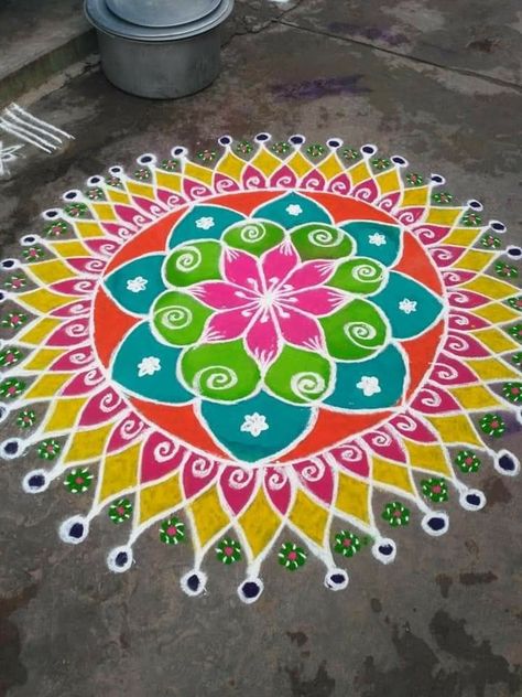 New Year Rangoli Designs 2023, Newyear Rangoli 2023, New Year Big Rangoli, New Year Rangoli 2023, New Year Rangoli 2022, New Year Muggulu Designs, Muggulu Design Simple With Colors, Rangoli For New Year, Rangoli Designs Videos