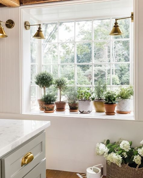 Window Ledge Ideas, Kitchen Window Ledge, Oliver James, Window Ledge, Kitchen Redesign, Boutique Interior Design, Austin Homes, White Cottage, Modern Cottage