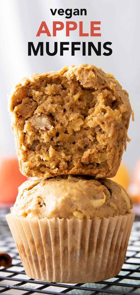 Vegan Apple Oatmeal Muffins, Oat Flour Apple Cinnamon Muffins, Healthy Vegan Apple Muffins, Vegan Apple Oat Muffins, Vegan Apple Muffins Easy, Vegan Apple Cinnamon Muffins, Vegan Oatmeal Muffins, Zucchini Oatmeal Cookies, Vegan Apple Muffins