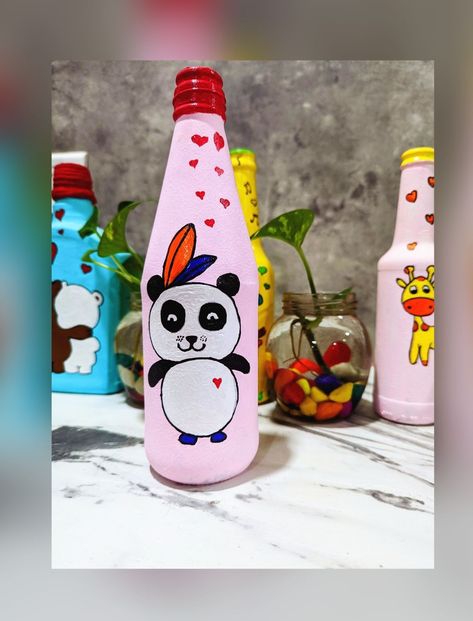 #diy #art #painting #bottle #bottleart #panda #cartoon Plastic Bottle Crafts Diy, Panda Cartoon, Art And Craft Videos, Plastic Bottle Crafts, Kung Fu Panda, Bottle Painting, Diy Plants, Plastic Bottle, Diy Art Painting