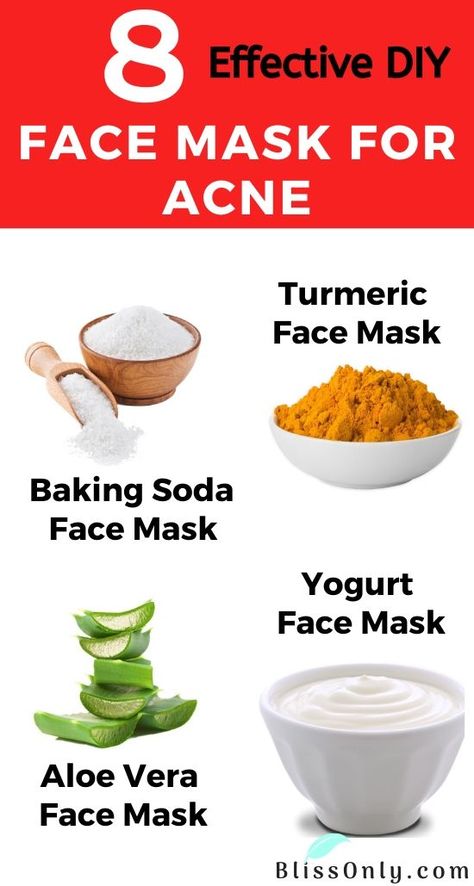 Diy Acne Face Mask, Diy Face Mask For Acne, Face Mask For Redness, Baking Soda Mask, Face Mask Peel Off, Face Mask For Acne, Skin Care Procedures, Best Diy Face Mask, Baking Soda Face Mask