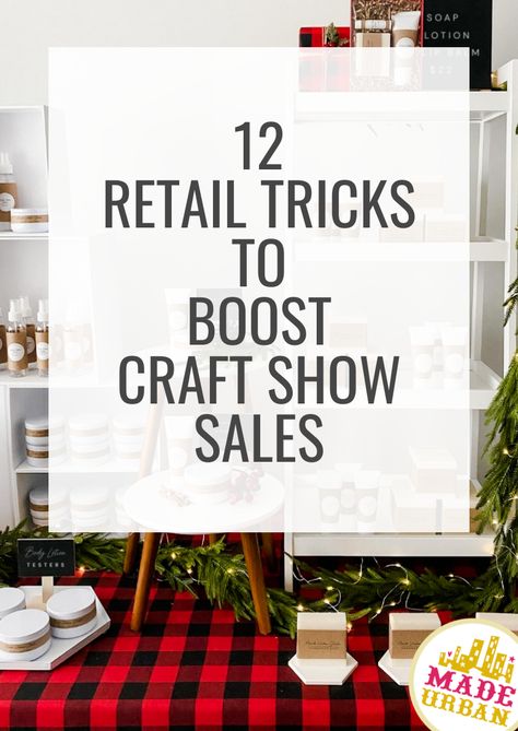 Blog - Made Urban Tag Sale Display Ideas, Selling Wreaths At Craft Shows, Christmas Vendor Display, Sales Booth Display Ideas, Bazaar Display Ideas Booth Design, Craft Market Stall Ideas Diy, Earring Displays For Craft Shows Simple, Yarn Display Ideas Craft Fairs, Crystal Market Stall Display Ideas