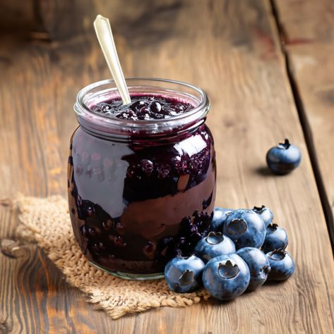 SURE.JELL Blueberry  Jelly | Sure-Jell | Recipes - Heinz® Blueberry Jelly Recipe Easy, Sure Jell Blueberry Jam Recipe, Blueberry Jelly Recipe Canning, Huckleberry Jelly Recipe, Blueberry Jelly Recipe, Freezer Jelly, Sure Jell Recipe, Huckleberry Jam, Pectin Recipes