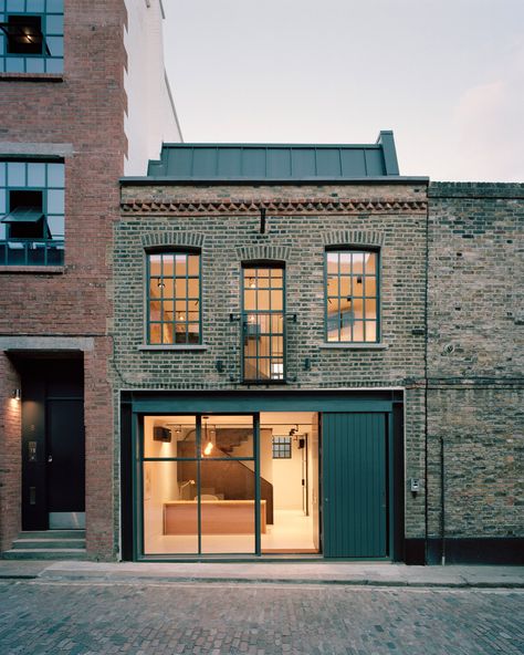 Architecture Renovation, Palm Court, Warehouse Conversion, Renovation Architecture, Mews House, Warehouse Design, Door Inspiration, Doors And Windows, Building Facade