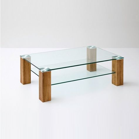 Glass wood coffee table raise legs ro a desk concept Glass And Wood Coffee Table, Glass Wood Coffee Table, Glass Wood Table, Coffee Table Rectangular, Centre Table Living Room, Tea Table Design, Modern Glass Coffee Table, Center Table Living Room, Coffee Table Design Modern