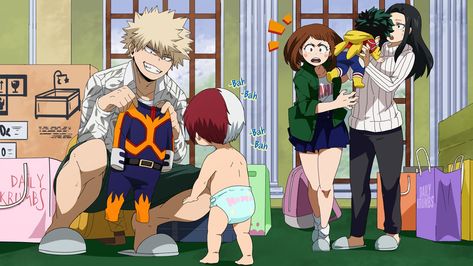 Pinterest Bakugou And Uraraka, Wallpaper Halloween, Ochako Uraraka, My Hero Academia Memes, Buko No Hero Academia, Anime Family, Hero Academia Characters, Boku No Hero, My Hero Academia Manga