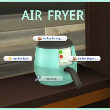 Sims 4 Airfryer Mod, Ts4 Air Fryer, Sims 4 Gadgets Cc, Sims 4 Air Fryer Mod, Sims 4 Functional Thermostat Cc, Sims 4 Cc Smart Appliances, Air Fryer Sims 4, Sims 4 Cc Functional Air Fryer, Sims 4 Functional Appliances