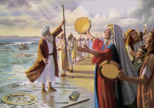 The Song of Moses, Victory at the Red Sea | Thoughts of Grace Exodus Bible, Crossing The Red Sea, Kids Sunday School Lessons, Sunday School Kids, Bible Characters, Praise Songs, Biblical Art, Sunday School Lessons, Jesus Pictures