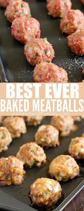 Baked Meatballs that are some of the best ever meatballs in the history of all meatballs! Such a simple and easy meatball recipe. Very tender and flavorful! Perfect to add to spaghetti sauce or any other recipe that requires basic meatballs! Best Ever Meatballs, Basic Meatballs, Easy Meatball, Baked Meatballs, Meatball Recipes Easy, Meatball Bake, Meatballs Easy, Meatball Recipe, Paula Deen