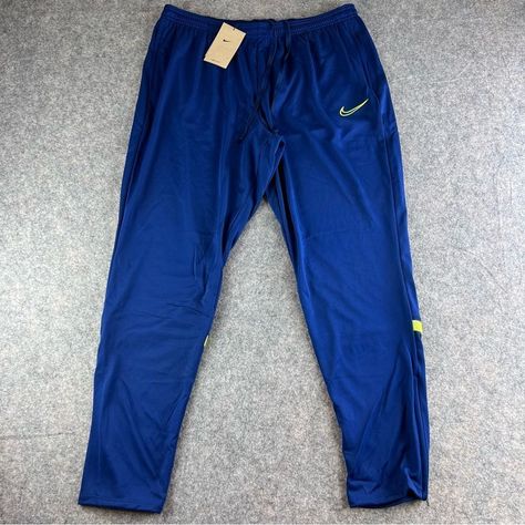 Nike Soccer Pants Womens Dry Academy Training Size: Xl Color: Dark Blue Brand New With Tags See Photos For Measurements Nike Hose, Nike Pants For Women, Nike Tech Fleece Pants, White Jogger Pants, Grey Nike Sweatpants, Plus Size Sportswear, Black Athletic Pants, Nike Air Women, Soccer Pants