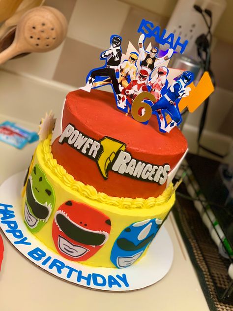 Dino Fury Power Rangers Cake, Power Ranger Birthday Ideas, Power Ranger Themed Birthday Party, Power Rangers Ninja Steel Cake, Power Rangers Party Ideas, Power Rangers Cake Ideas, Power Rangers Birthday Party Ideas Cake, Power Rangers Cakes For Boys, Power Ranger Party Ideas