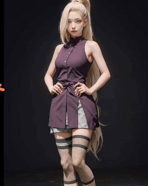 Ino Naruto Shippuden, Ino Cosplay, Naruto Ino, Ino Naruto, Korean Airport Fashion, Ino Yamanaka, Naruto Uzumaki Hokage, Cute Short Dresses, Rwby Anime